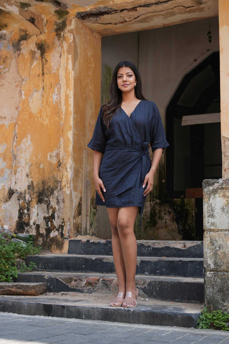 Zelia Wrap Around Mini Dress