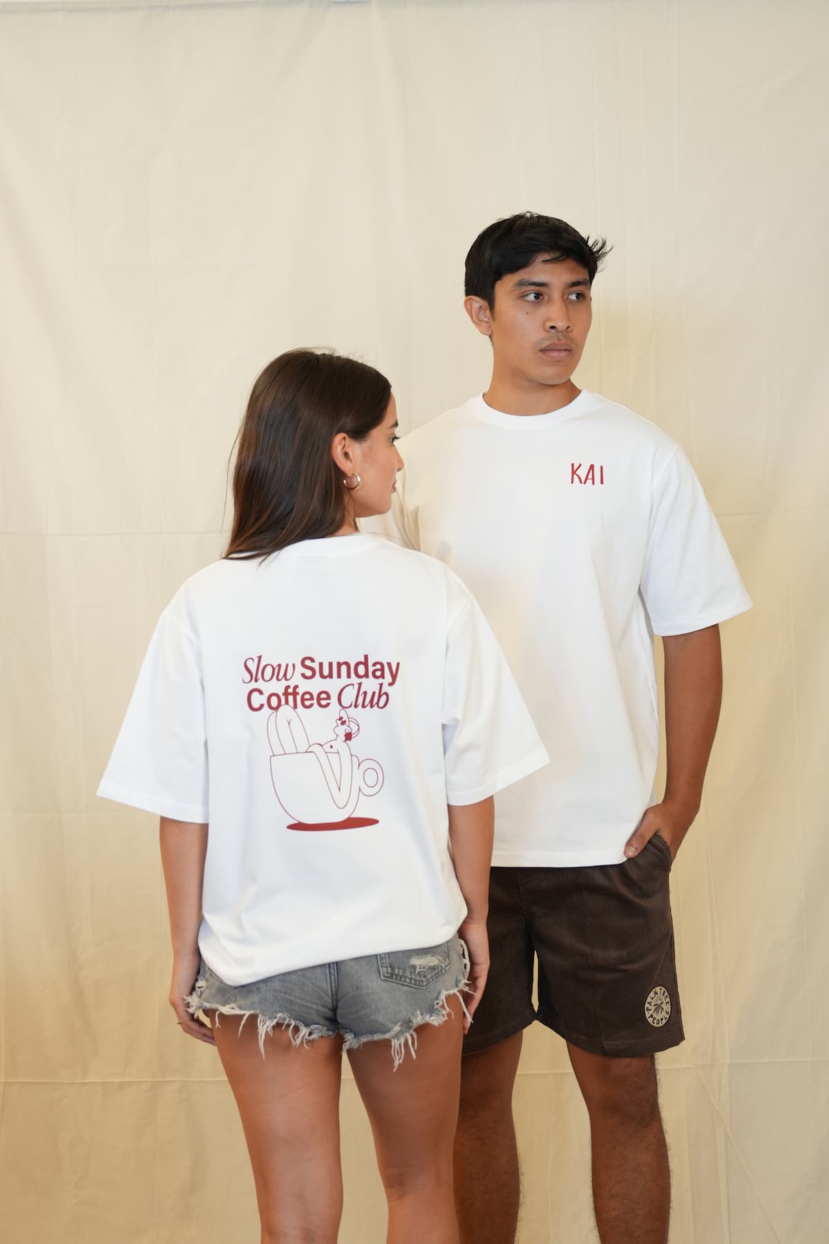 Slow Sunday Coffee Club Oversized Tee
